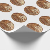 Cozy Autumn Books and Coffee Illustration Geschenkpapier (Ecke)