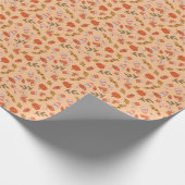 Cozy Autumn Fall Halloween Drinks Pattern Geschenkpapier (Ecke)