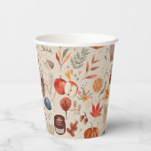 Cozy Autumn Harvest Pappbecher (Rückseite)