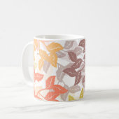 Cozy Autumn Leaves Warm Tones Kaffeetasse (Vorderseite Links)