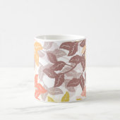 Cozy Autumn Leaves Warm Tones Kaffeetasse (Mittel)