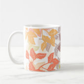 Cozy Autumn Leaves Warm Tones Kaffeetasse (Links)