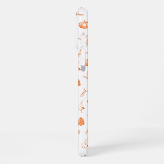 Cozy Autumn Pattern iPhone Hülle (Linke Seite)