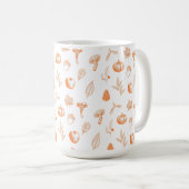 Cozy Autumn Pattern Kaffeetasse (VorderseiteRechts)