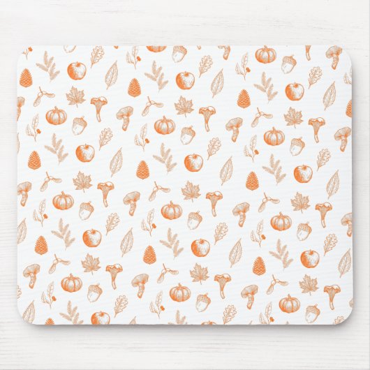 Cozy Autumn Pattern Mousepad (Vorne)
