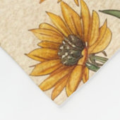 Cozy Autumn Pumpkin and Sunflower Pattern Fleecedecke (Ecke)