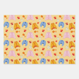 Cozy Autumn Sweater Pattern  Geschenkpapier Set