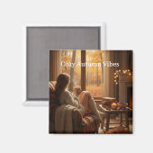Cozy Autumn Vibes | Personalized Fall Cabin Window Magnet (Vorderseite/Rückseite)