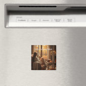 Cozy Autumn Vibes | Personalized Fall Cabin Window Magnet (In Situ (Geschirrspüler))