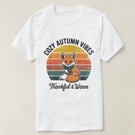 Cozy Autumn Vibes T-Shirt (Design vorne)