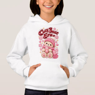 Cozy Bear Era Süßes Rosa Weihnachten Hoodie