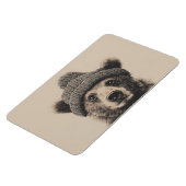Cozy Bear in Beanie - Süßes Wintertier Magnet (Linke Seite)