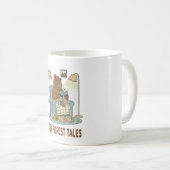 Cozy Bear liest 'Waldgeschichten' mit süßem Schläf Kaffeetasse (VorderseiteRechts)