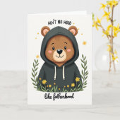 Cozy Bear Vatertagskarte Karte (Gelbe Blume)