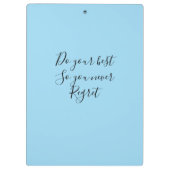 Cozy blue sky klemmbrett (Rückseite)