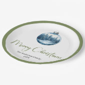 Cozy Bohemian Winter Scene Christmas Party Plates Pappteller (Schrägansicht)
