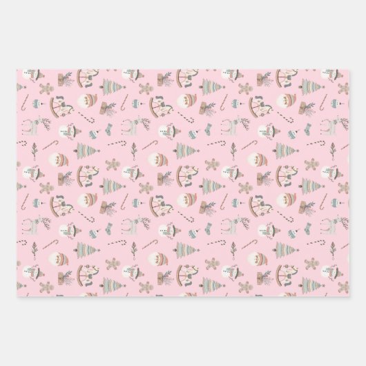 Cozy Boho Christmas Geschenkpapier Set (Vorderseite 3)