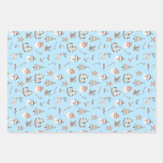 Cozy Boho Christmas Geschenkpapier Set (Vorderseite 2)