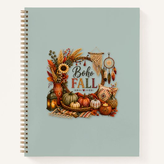 Cozy Boho Fall / Bohemio Acogedor Notizblock (Vorderseite)