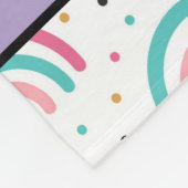 Cozy Boho Rainbow Fleecedecke (Ecke)