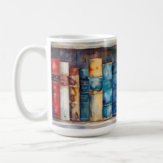 Cozy Book Lover Gift Kaffeetasse (Links)