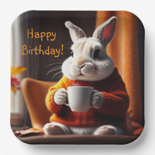 Cozy Bunny Pappteller