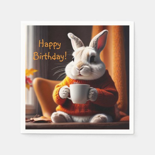 Cozy Bunny Serviette (Vorderseite)