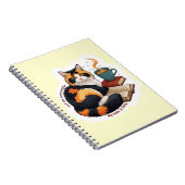 Cozy Calico Cat Personalized Spiral Notebook Notizblock (Rechte Seite)