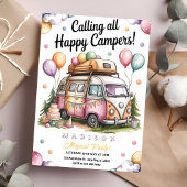 Cozy Camper Celebration Einladung