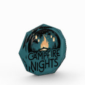 Cozy Campfire Nights Rustic Outdoor Adventure Fotoblock (Links)