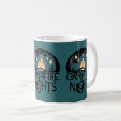 Cozy Campfire Nights Rustic Outdoor Adventure Kaffeetasse (VorderseiteRechts)