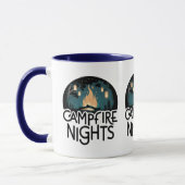 Cozy Campfire Nights Rustic Outdoor Adventure Tasse (Links)