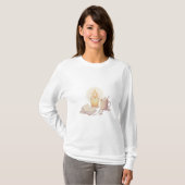 Cozy Candle and Hot Chocolate Illustration T-Shirt (Vorne ganz)
