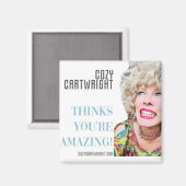 Cozy Cartwright 2 Zoll Quadrat Magnet (Vorderseite/Rückseite)