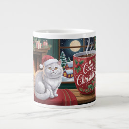 Cozy Cat Christmas Jumbo-Tasse