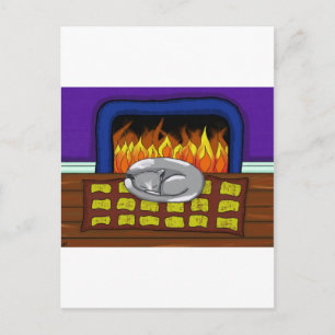 Cozy Cat.jpg Postkarte