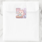 Cozy Cat Sticker – Cute Kawaii Pastel (Tasche)