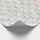 Cozy Cats and Cocoa Christmas Soft Pastel Kitten Geschenkpapier (Ecke)