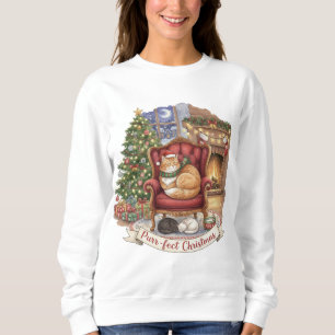 Cozy Cats Weihnachten   Katzenliebhaber Sweatshirt