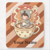 Cozy Chibi Koala Workspace Mouse Pad Mousepad (Vorne)
