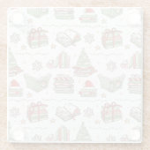 Cozy Christmas Book Lover  Glasuntersetzer (Rückseite)