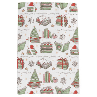 Cozy Christmas Book Lover Mittlere Geschenktüte