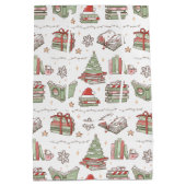 Cozy Christmas Book Lover Mittlere Geschenktüte (Rückseite)