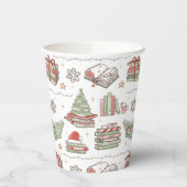 Cozy Christmas Book Lover  Pappbecher (Links)