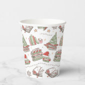 Cozy Christmas Book Lover  Pappbecher (Rechts)