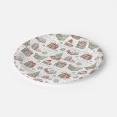 Cozy Christmas Book Lover  Pappteller (Schrägansicht)