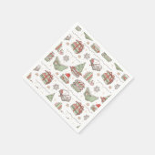 Cozy Christmas Book Lover Serviette (Ecke)