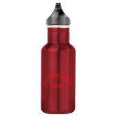 Cozy Christmas Cabin Winter Wonderland Edelstahlflasche (Rechts)