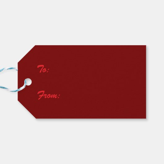 Cozy Christmas Cabin Winter Wonderland Geschenkanhänger (Rückseite Horizontal)