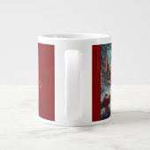 Cozy Christmas Cabin Winter Wonderland Jumbo-Tasse (Rückseite)
